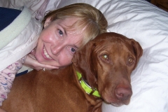Pam with Ruger