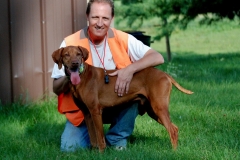 Mark with Ruger after some dog training