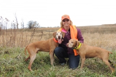 Pam with Ruger and Holly