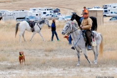 Mark at the starting line, Vizsla Club America NAFC 2015