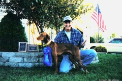 Ruger Vizsla Club of Michigan 1st place
